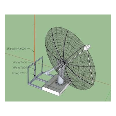 Antena parabolica 3d