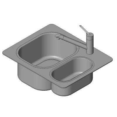 Fregadero Doble Moderno