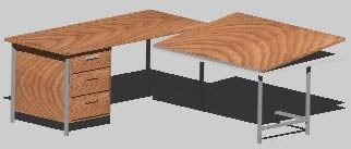 Desk with 3d drawing board