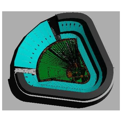 Estadio de beisbol 3d