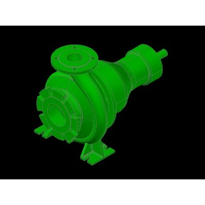 Pompe centrifuge en 3d