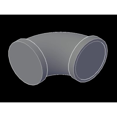 Codo de 90 3d