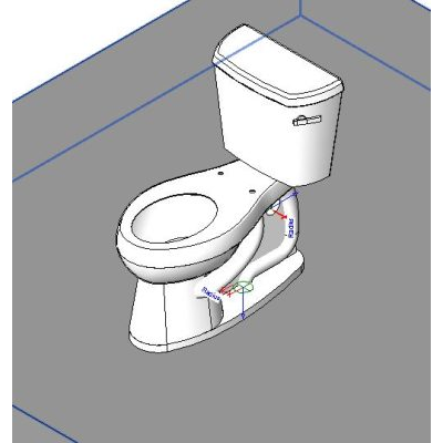 Inodoro con Mochila - 3D - Kohler Clase Cinco Highline 3889UR