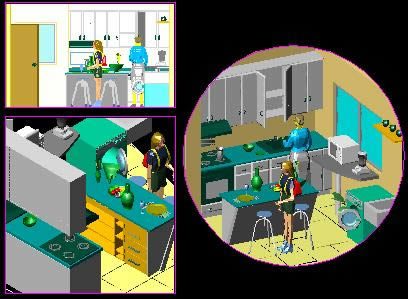 Küche in 3D