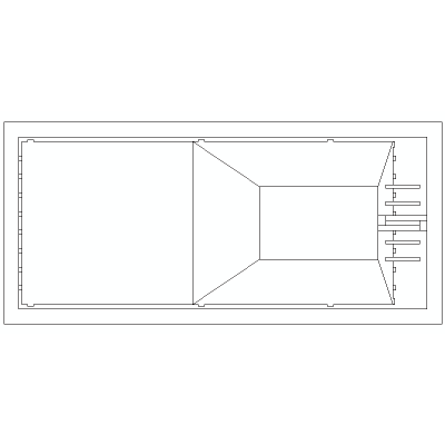 Piscina a terra Dimensioni 10X5M