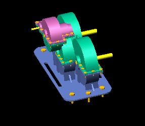 3D-Untersetzungsgetriebe-Detail
