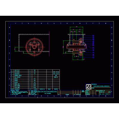 Conjunto de la rueda puente grua