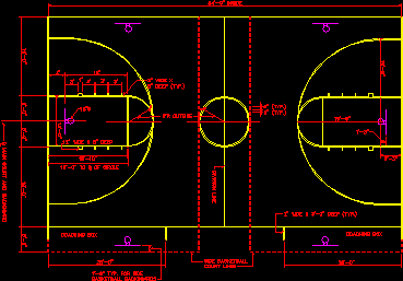 Terrain de basketball