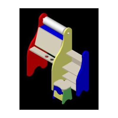 Mueble infantil 3d
