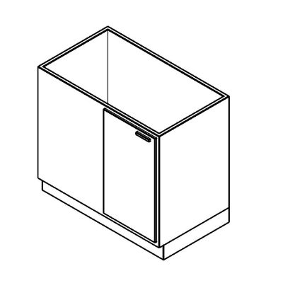 Modulo de Almacenamiento de Cocina 80 cm