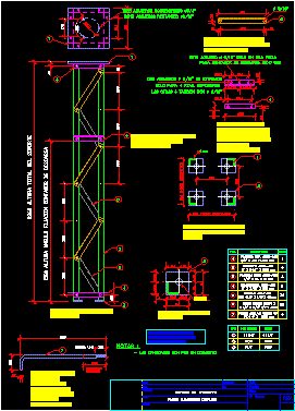 Estructura metalica reticulada para pararrayo