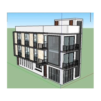 Vivienda multifamiliar 3d
