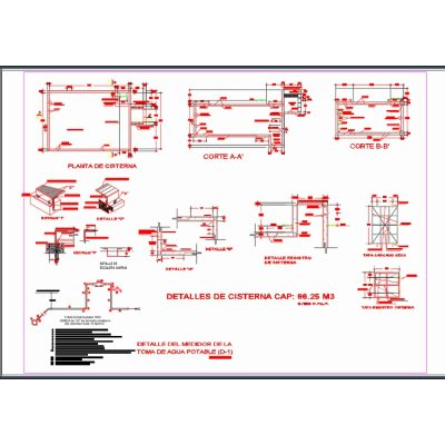 Planos de Tanque de Agua de Edificio