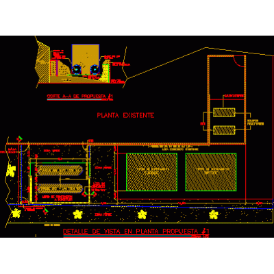 Vista superior tanques gas lpg