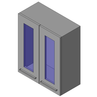 Armario de Cocina con Puertas de Cristal
