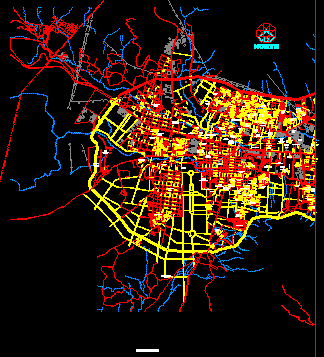 urban layout of tuxtla gutierrez