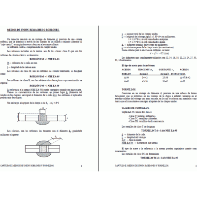 Remaches y tornillos pdf