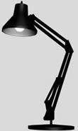 lâmpada de mesa 3d