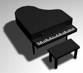Grand Piano 3d in AutoCAD | CAD library