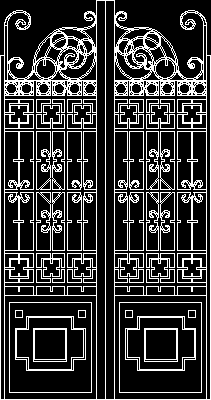 zweiflügelige Tür