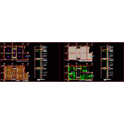 Planos estrucutrales de edificio de usos multiples
