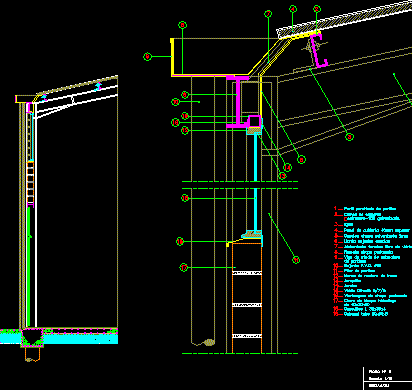 Vertikale Wand des Industriepavillons