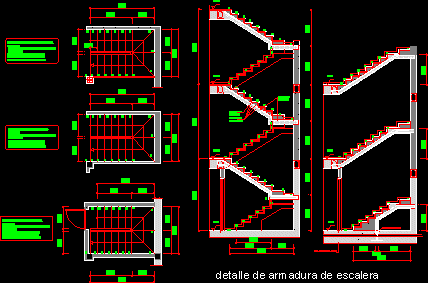 Detail des Treppenbinders