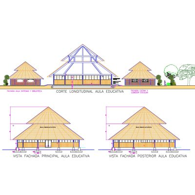 Plano de arquitectónico de escuela