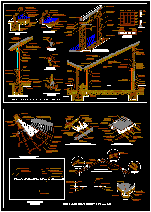 Detalhes da construção da cabine