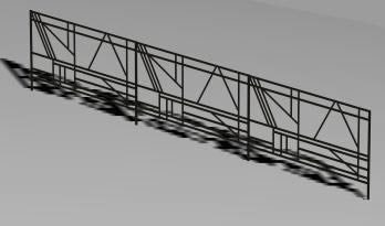 3d metal railing