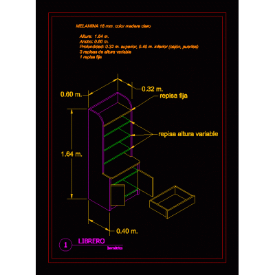 Librero 2d