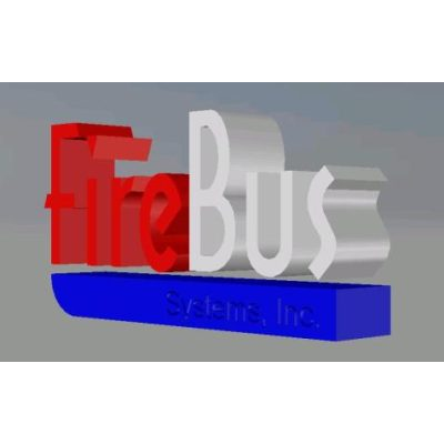 Fire bus 3d logo