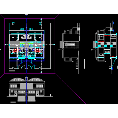 Subdivision - twin houses