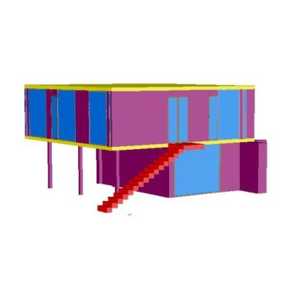 Modelo 3D de Almacen Moderno