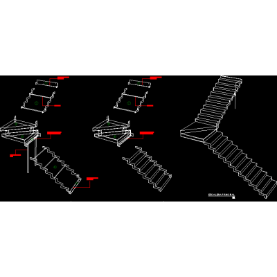 Armado estructural de escalera