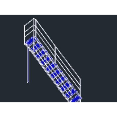 Escalera americana utilizada en industrias.