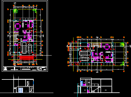 Construction plans of a house