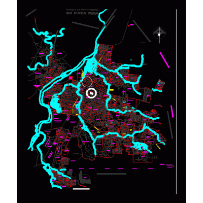 Mapa CAD de Poza Rica