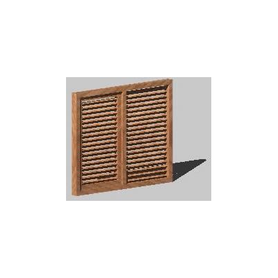 Ventana con postigones140x110 - 3d