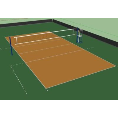 Cancha de voleyball 3d