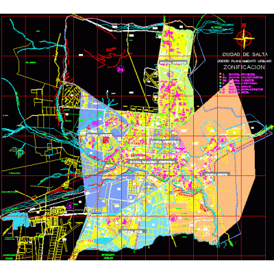 Plano general de salta provincia de argentina