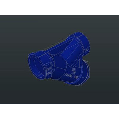 T para vapor 3d