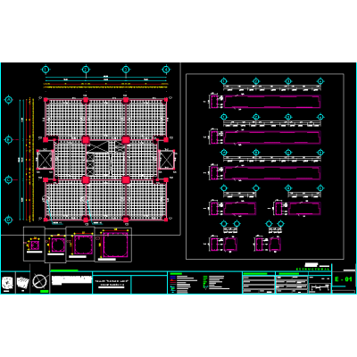 Plano estructural torre de oficinas