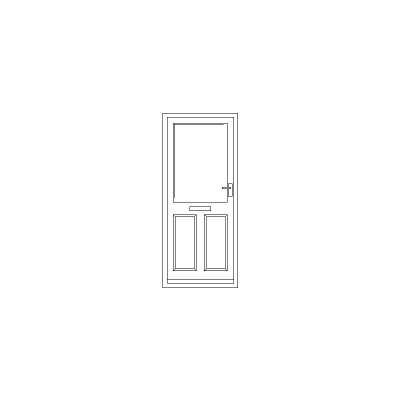 Puerta Principal En Alzado, Modelo 09