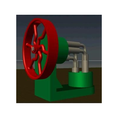 Modèle 3D de pompe coudée