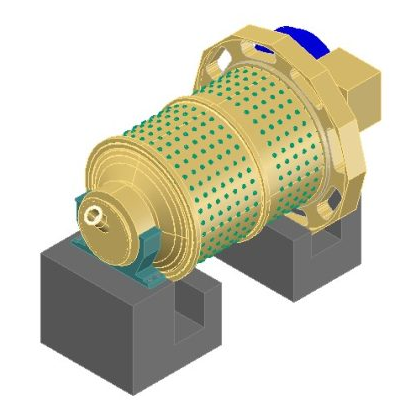 Molinos de bola 3d