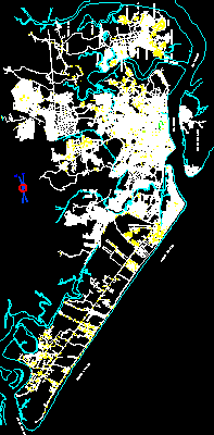Mappa della città di aracaju brasile