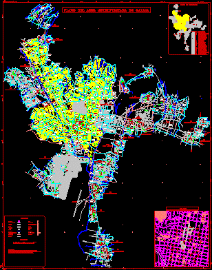 Carte de la zone métropolitaine d'oaxaca