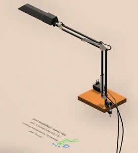 3D-Tischlampe