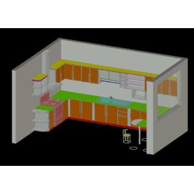 Cocina en 3d